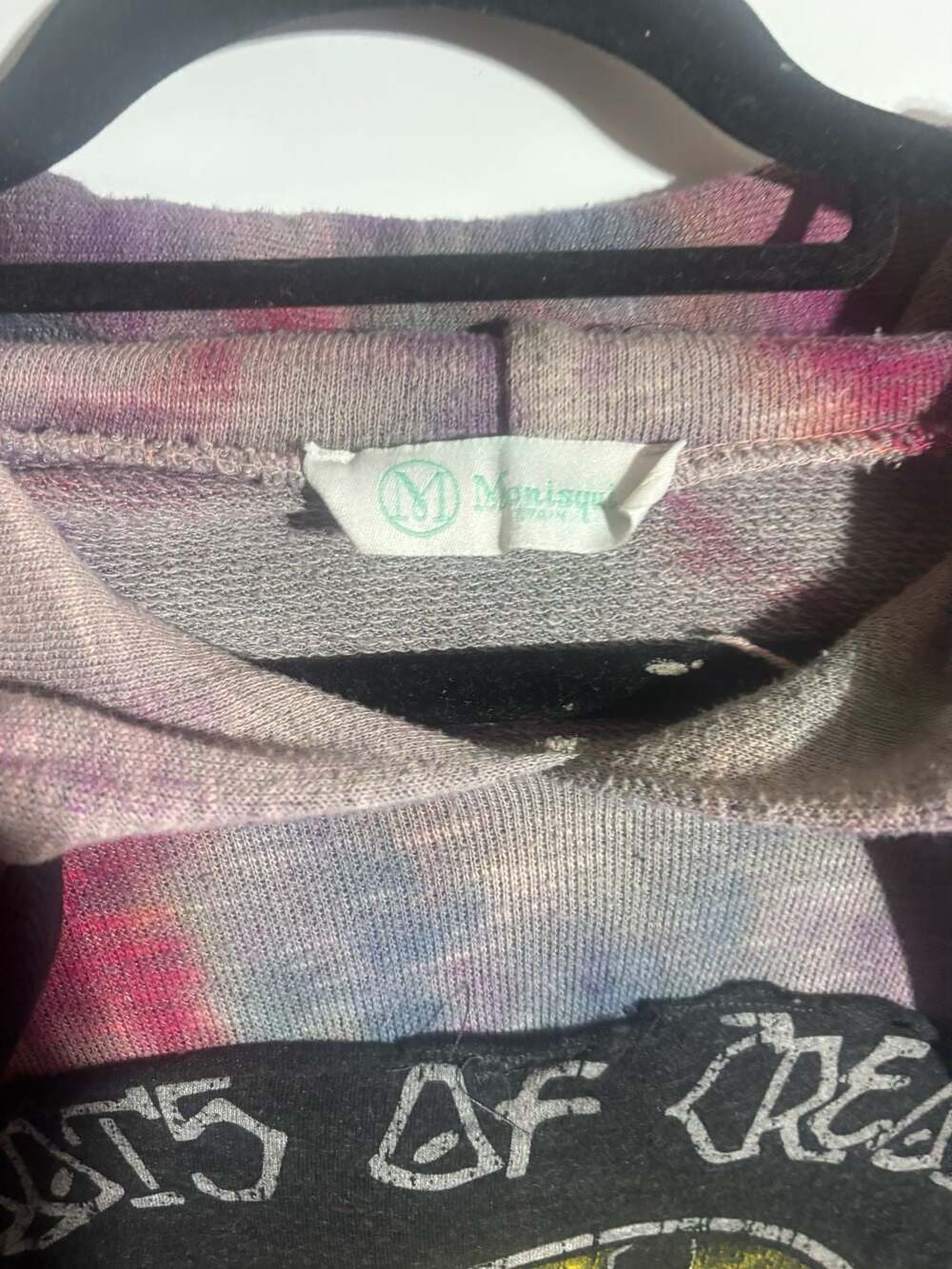 Reworked Roots of Creation Grateful Dub upcycled tie dyed hoodie - Picture 3 of 8
